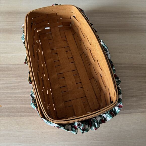 Longaberger 1994 Bread Basket W/ Liner, Protector, Bread Divider & Apron NEW - Picture 4 of 7